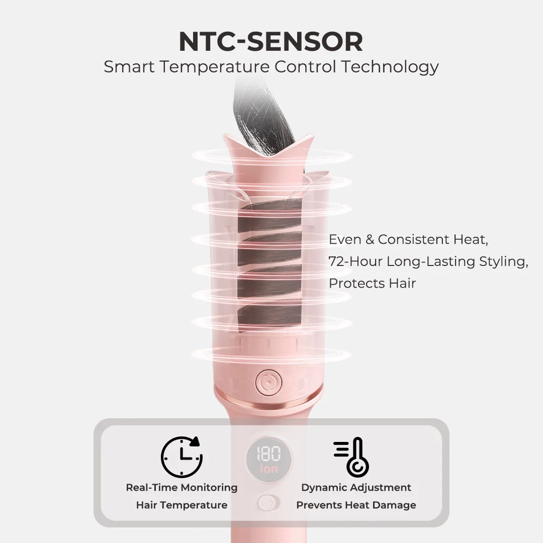 Chytrý auto-senzorový kulma s iontovou a keratinovou péčí