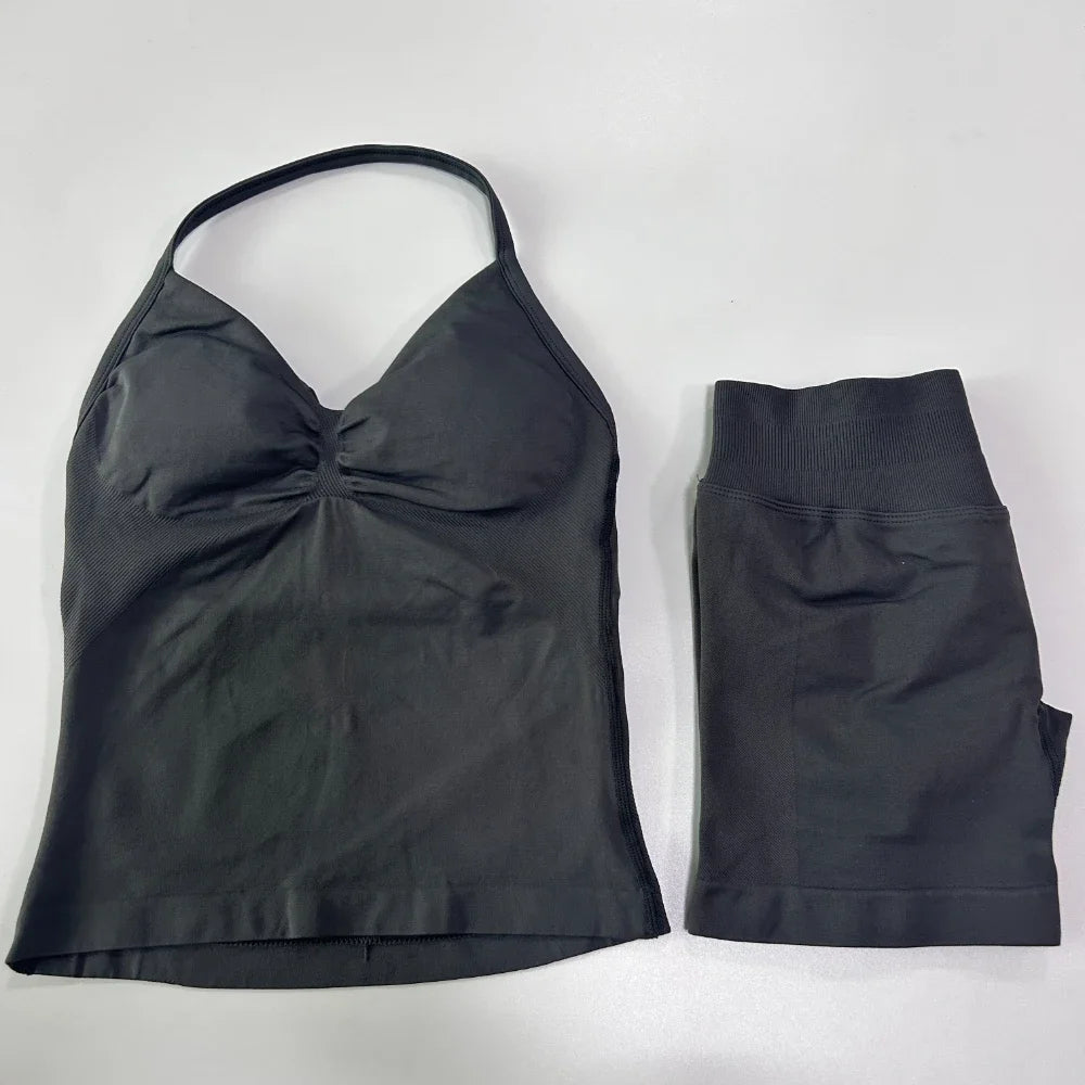 Sada sportovního oblečení 2 kusy krátké legíny