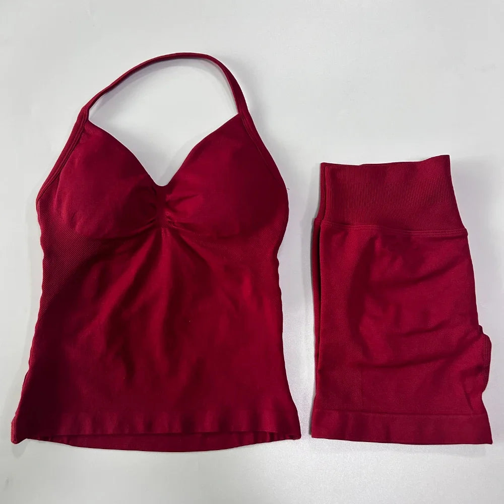 Sada sportovního oblečení 2 kusy krátké legíny