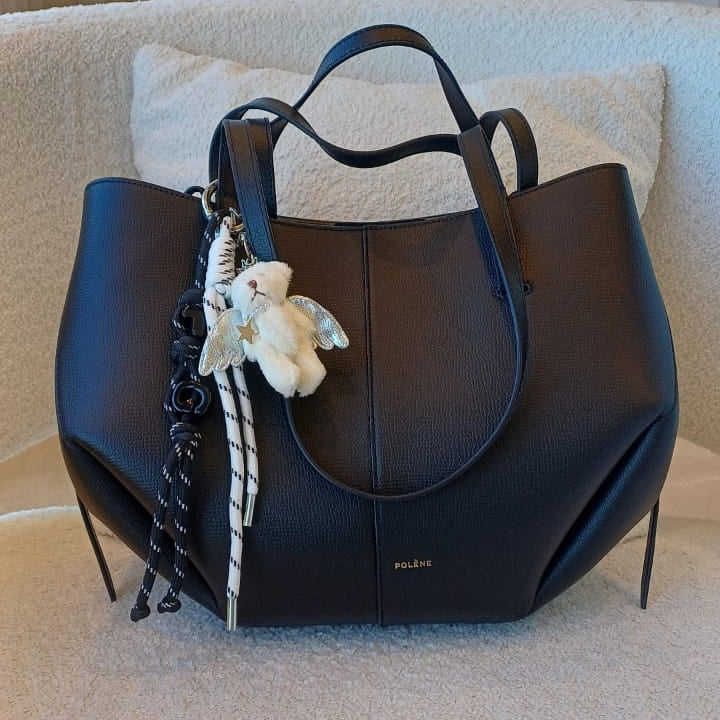 Andělský přívěšek s medvědem – Bílý