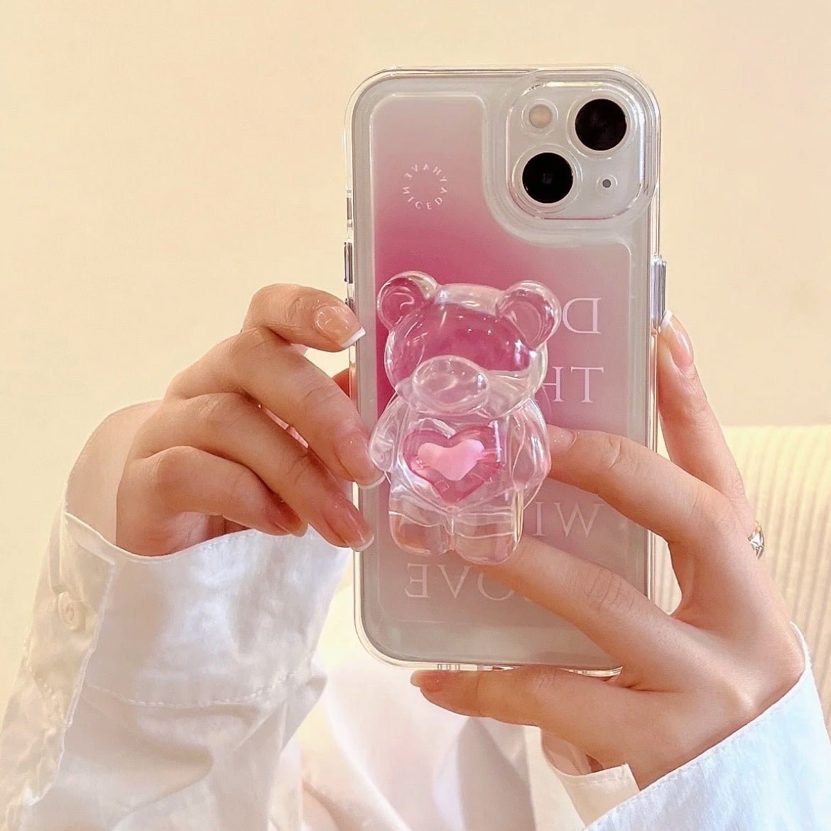 Roztomilý 3D Teddy Bear obal na iPhone