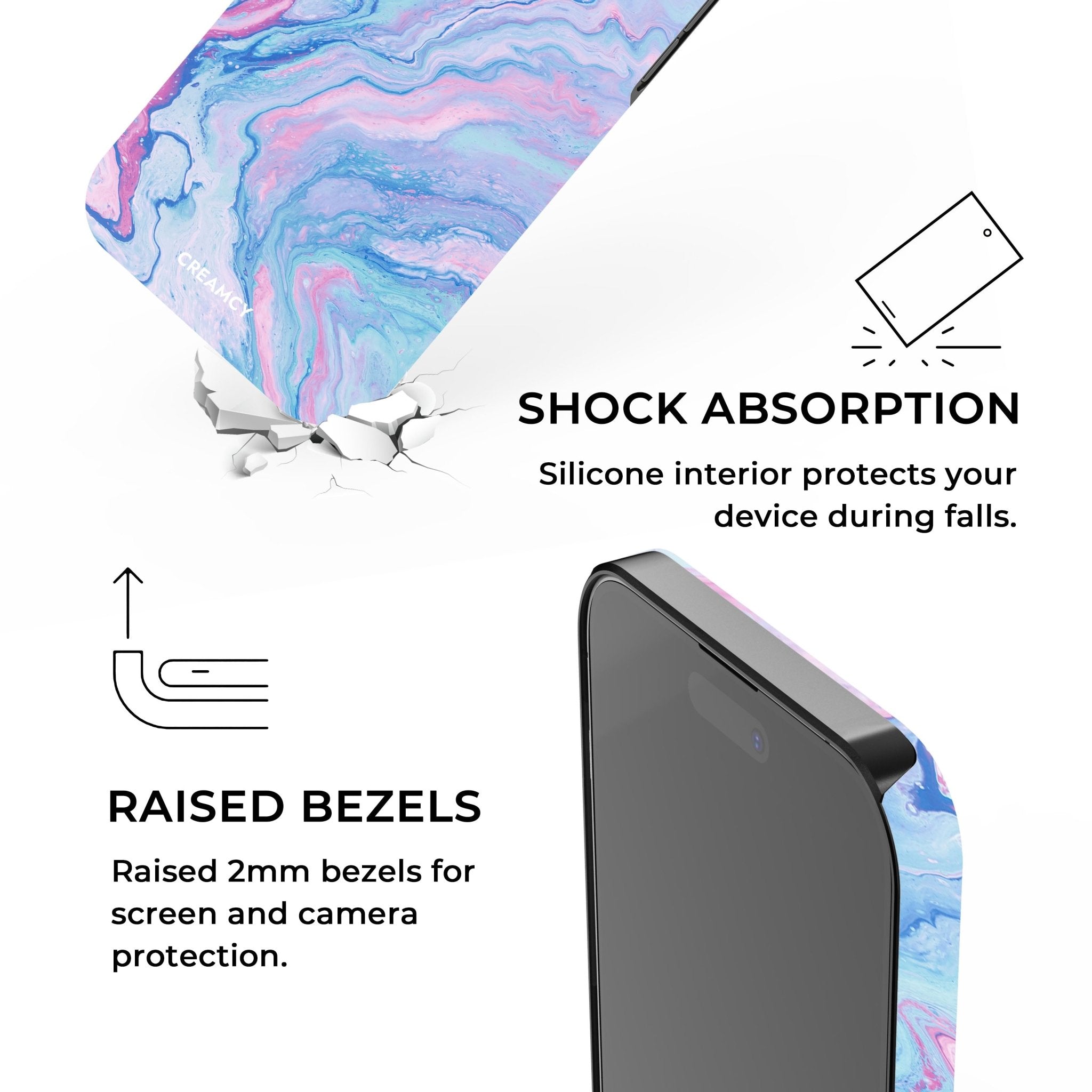 Kryt na iPhone z mramoru moonstone