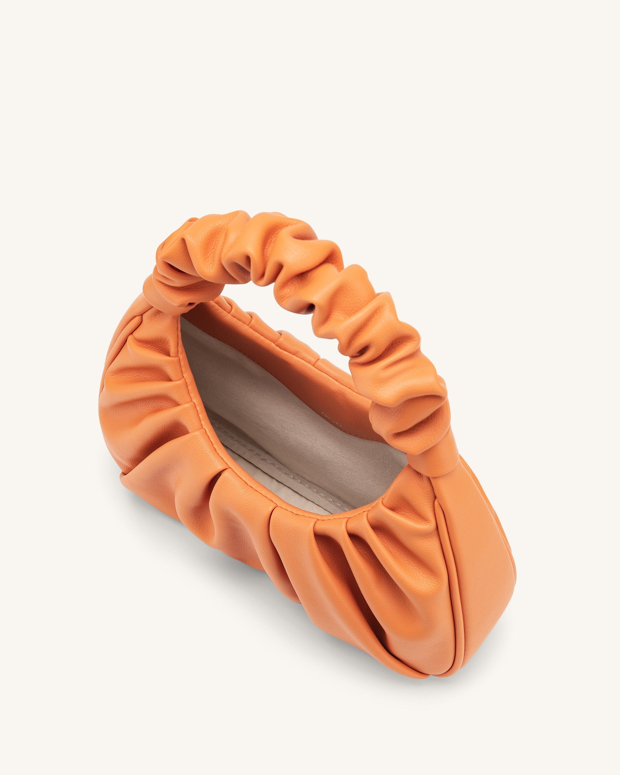 Gabbi Ručně šitá kabelka Hobo - Oranžová