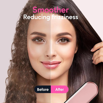 2-v-1 Elegantní Sweep lonic kartáč na vlasy narovnáváč