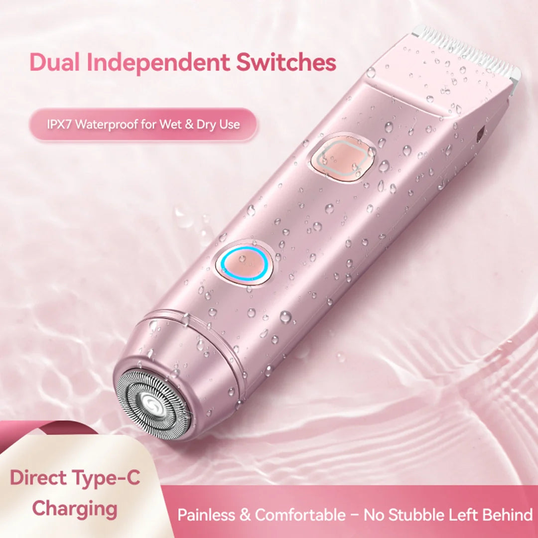 2-v-1 PRO dvojeko hlava bezbolestivý zastřihovač vlasů