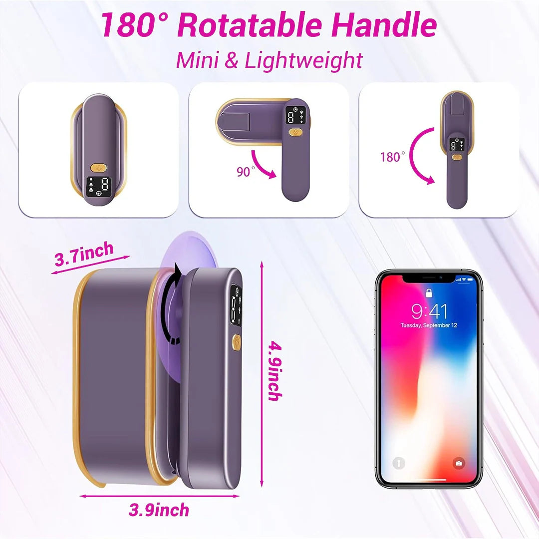 2v1 Parníček a Žehlička – Přenosný, Rychlé Zahřátí, Cestovní Velikost