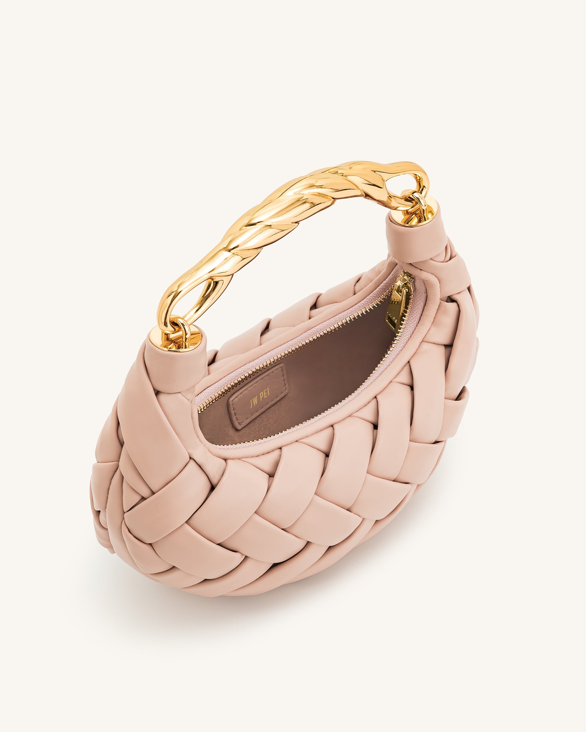 Kabelka Orla Weave - růžová béžová