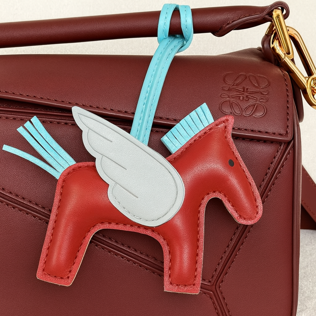 Přívěsek s koněm ve letu – Červená