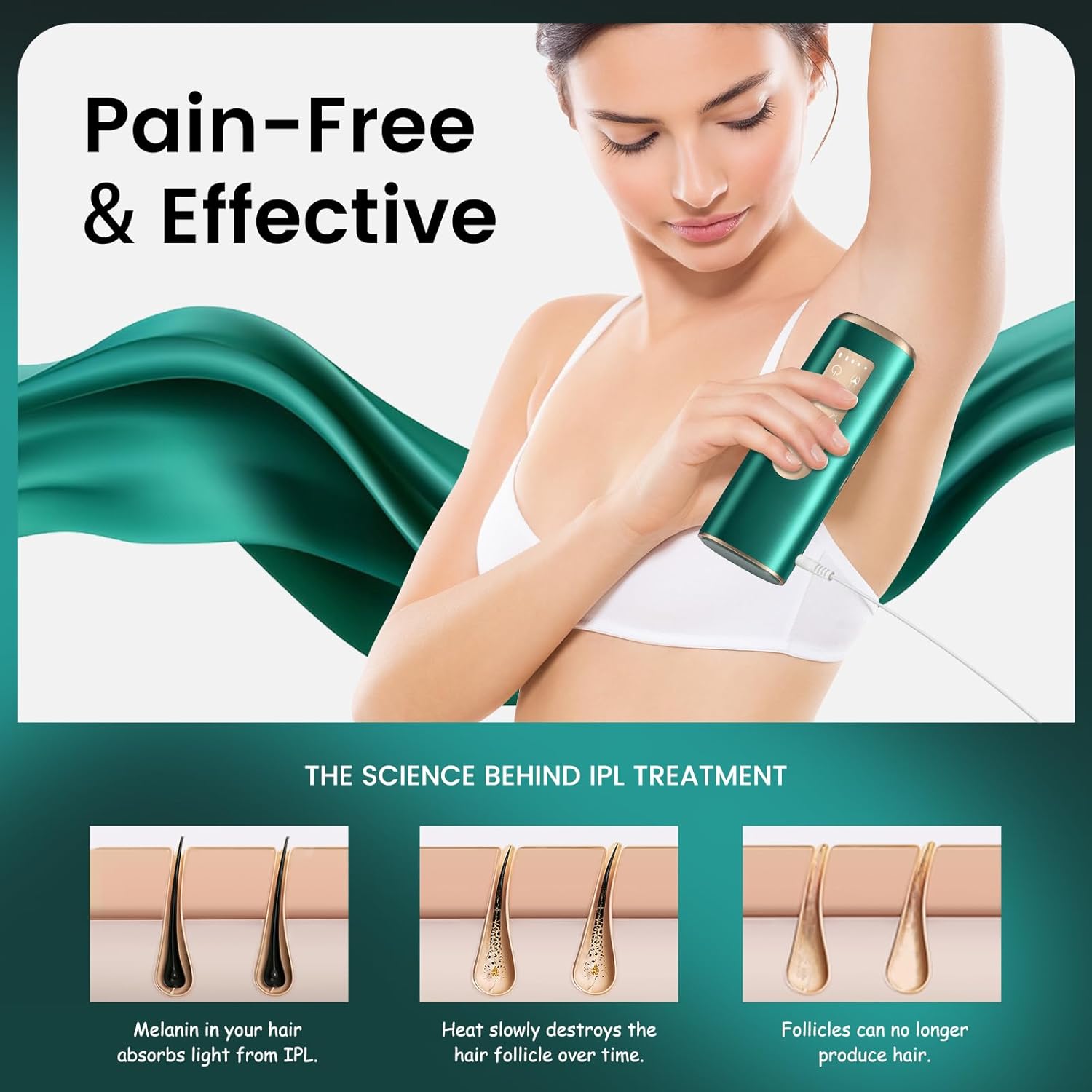 Zařízení na odstraňování chloupků ledovým teplem Sapphire Ice IPL