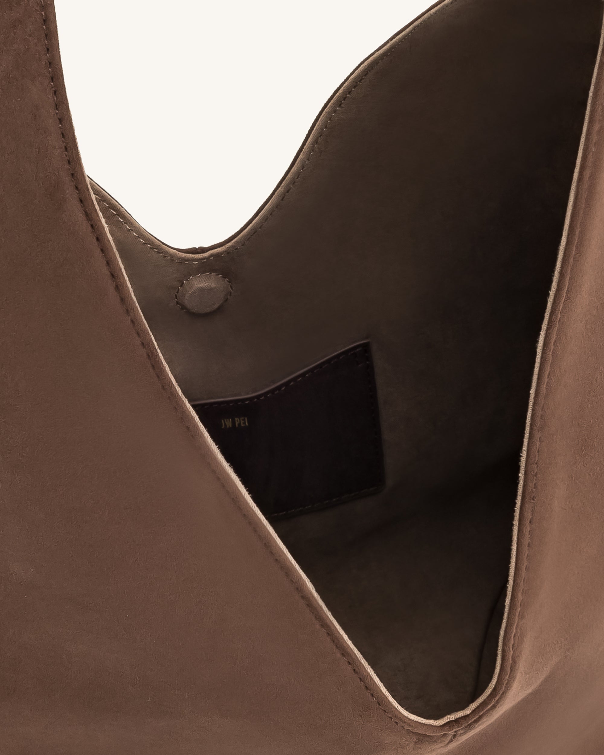 Dara Hobo taška z faux semiše - Mocha hnědá