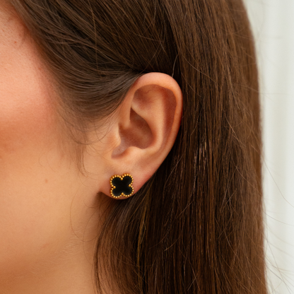 Náušnice s úplňkem (černé)