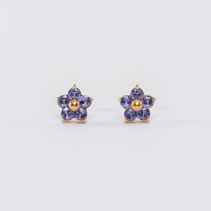 Květy náušnice zapínací