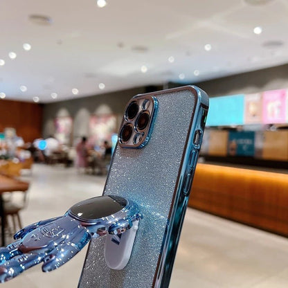 Luxusní Bling Bling 3D kosmonaut pouzdro na iPhone