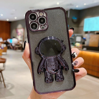 Luxusní Bling Bling 3D kosmonaut pouzdro na iPhone