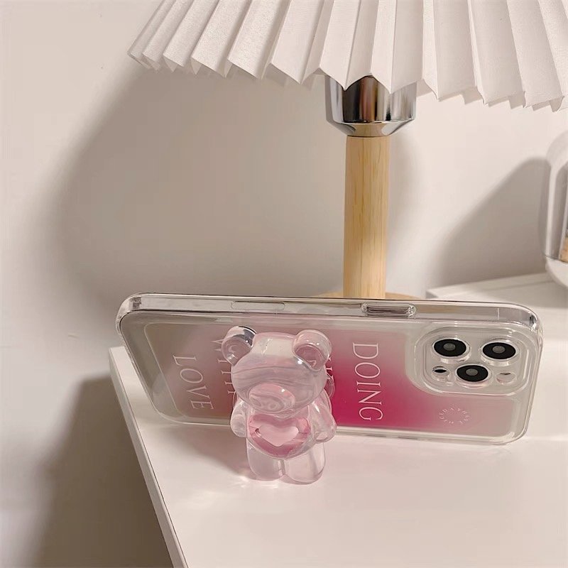 Roztomilý 3D Teddy Bear obal na iPhone