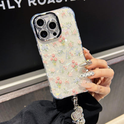 Letní tulipány Quartz pouzdro na iPhone s ochranným krytem čočky se zirkony